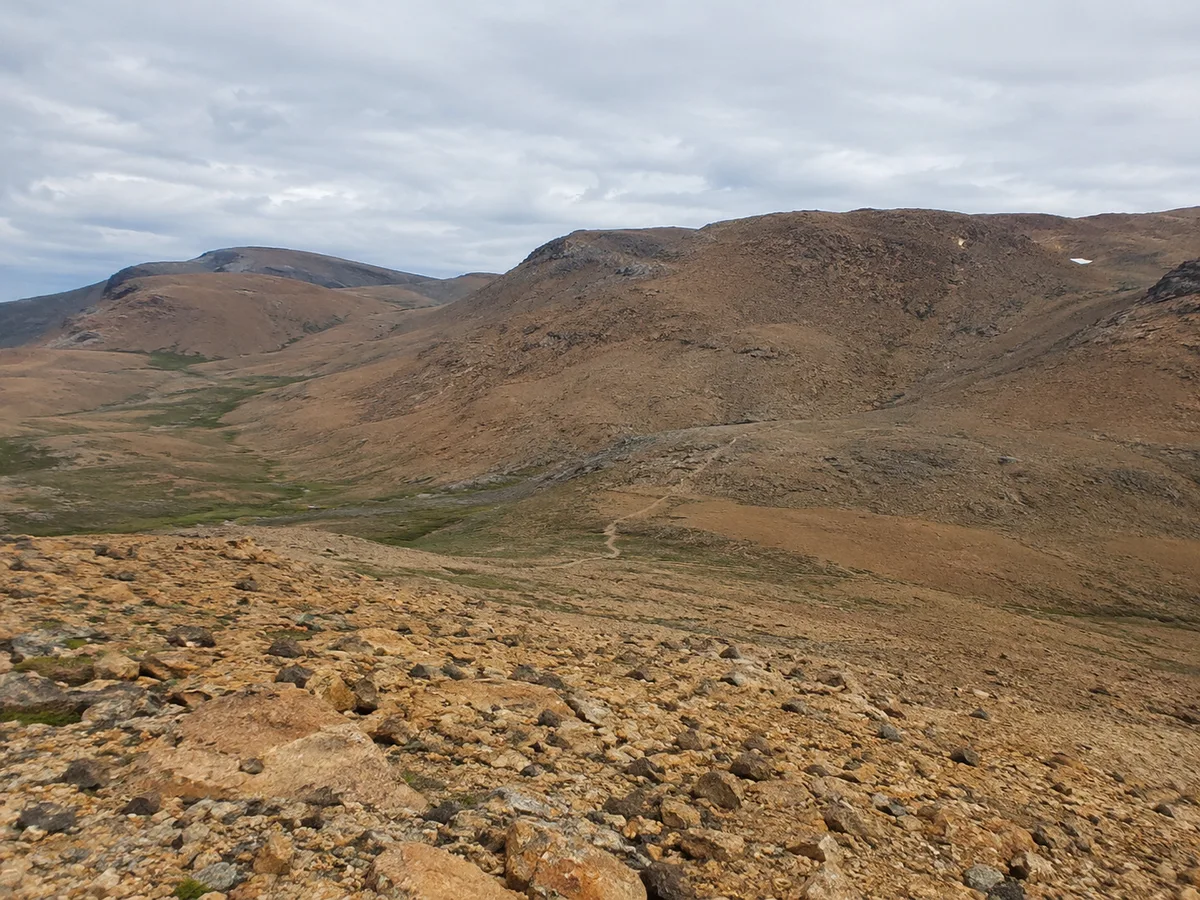 Tablelands orange rock at Gros Morne