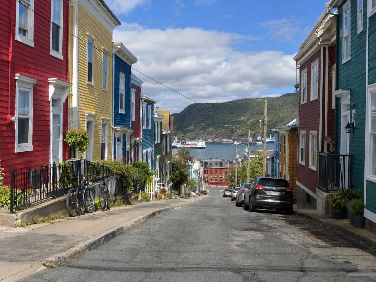 Colourful row houses of St. John's