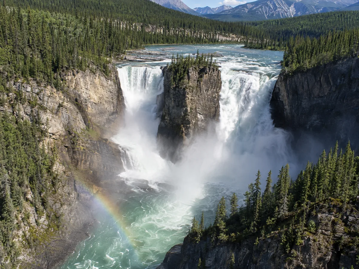 Virginia Falls, Nahanni, from the air