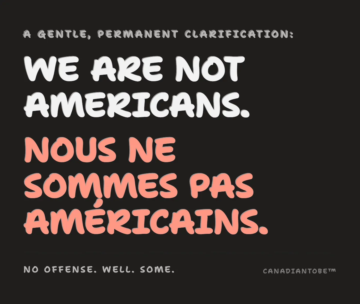 We Are Not Americans
