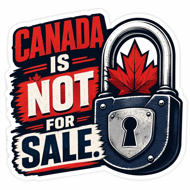 Canada Is Not For Sale sticker